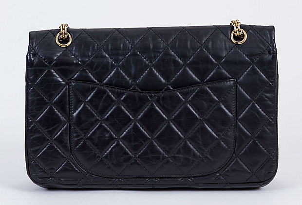 CHANEL Patent Quilted Accordion Reissue 2.55 Flap Navy 1255010
