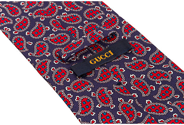 Gucci Paisley Print Tie