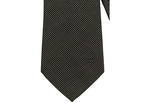 Silk tie Louis Vuitton Black in Silk - 28417114