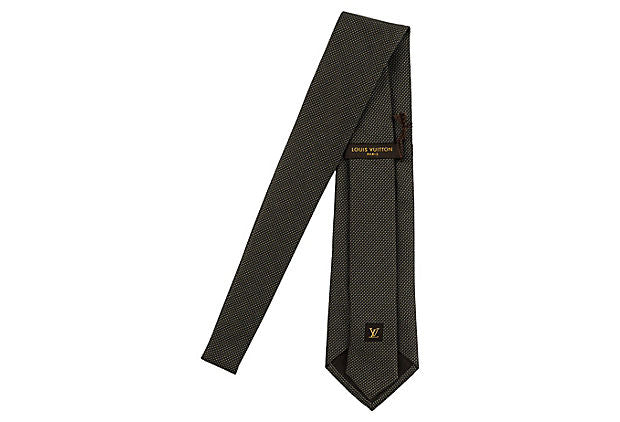 LOUIS VUITTON Silk Uniformes Bow Tie Black 560256
