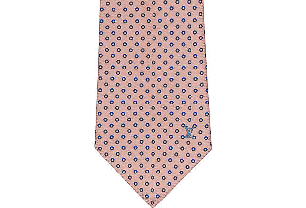 Louis Vuitton Vuitton tie Pink Silk ref.167247 - Joli Closet
