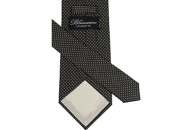 Blumarine Gray Dot Print Tie