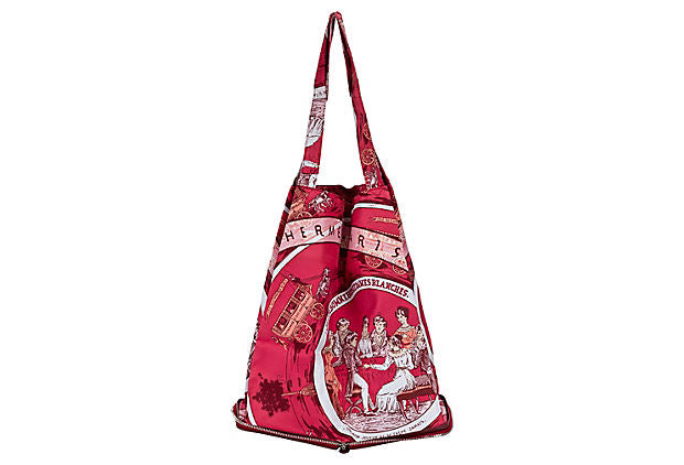 Hermès Burgundy Silky Pop Bag