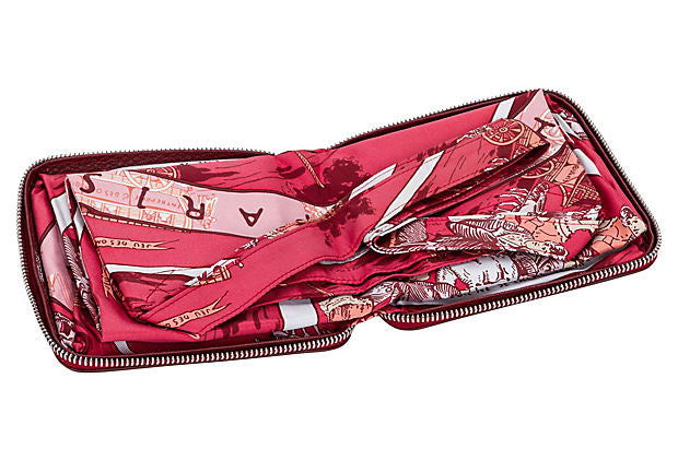 Hermès Burgundy Silky Pop Bag