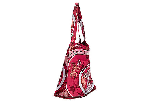 Hermès Burgundy Silky Pop Bag