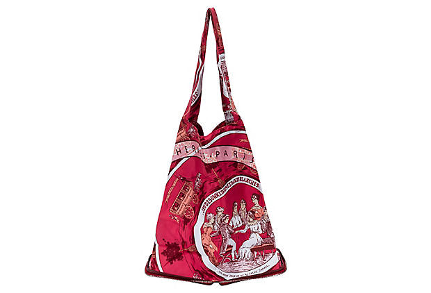 Hermès Burgundy Silky Pop Bag