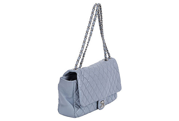 gray chanel flap bag medium