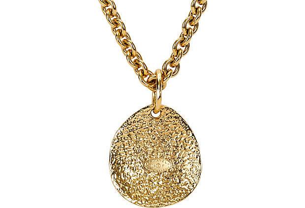 1994 Chanel Drop Quilted CC Necklace