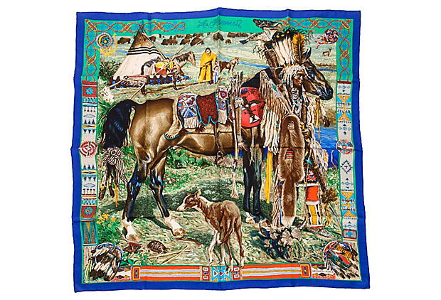 Hermès Les Cheyennes Scarf