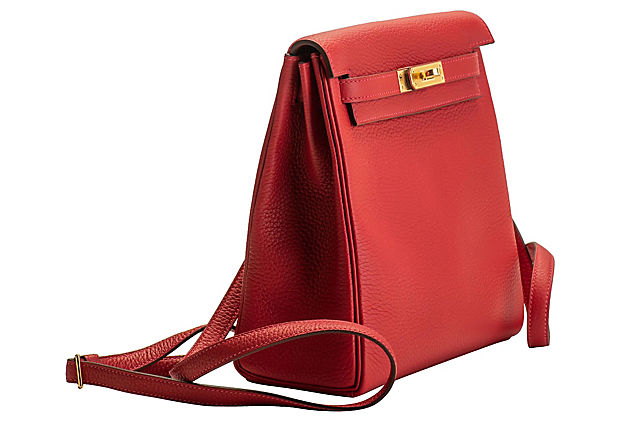 Hermes Hermès Kelly Ado Backpack - Red