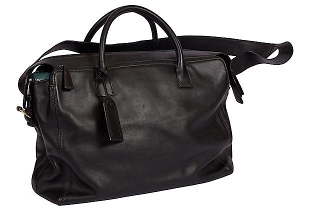 Chanel 90's Black Lamskin Unisex Bag - Vintage Lux
