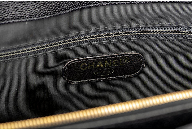 Chanel Black Caviar Supermodel Weekender