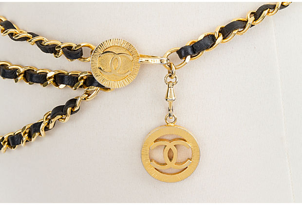 Chanel CHANEL Coin Chain Belt Gold P13370 – NUIR VINTAGE