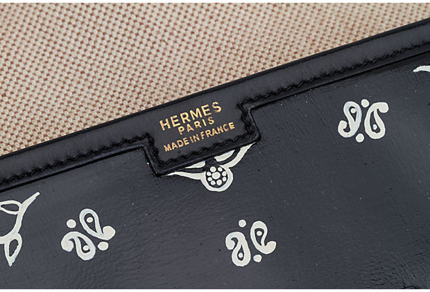 Hermès Black Box Jige Clutch Bandana - Vintage Lux
