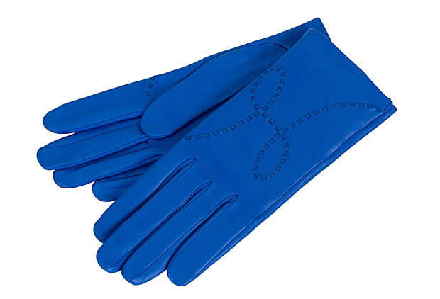 Hermès Blue Outremer Lambskin Gloves