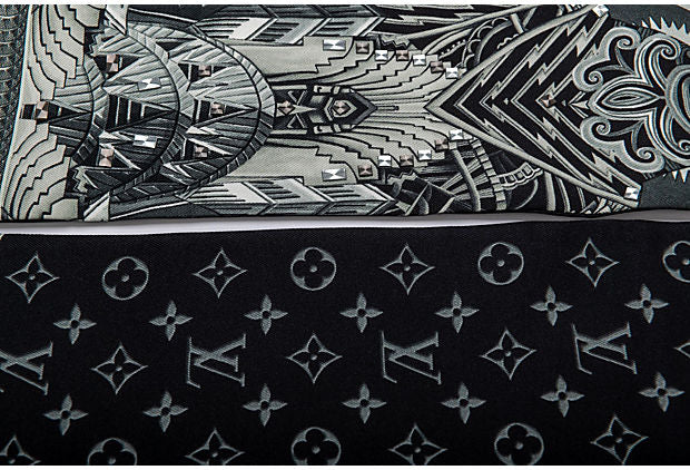 Louis Vuitton Multicolore Monogram Pattern Bandana - Black Scarves