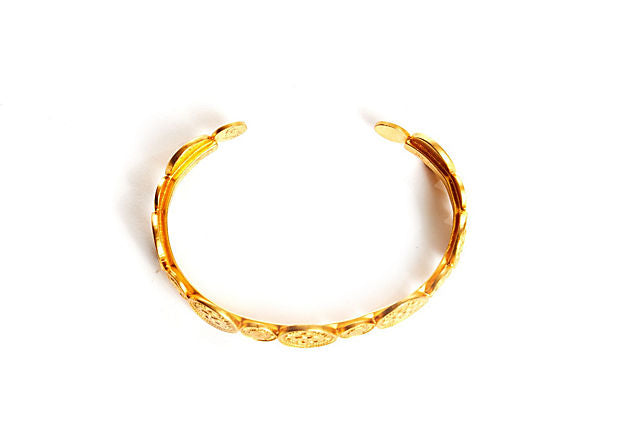 Chanel Gold Small Coins Cuff Bracelet