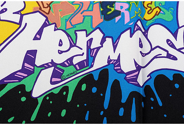 Hermes Small Silk Graffiti Gavroche BNIB