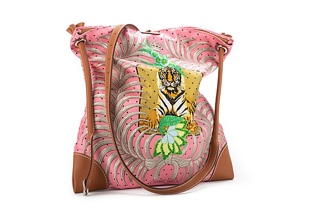 Hermes BN Silk Bag Tiger Barenia Leather - Vintage Lux