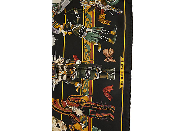 Hermès Kachinas by Oliver Silk Scarf