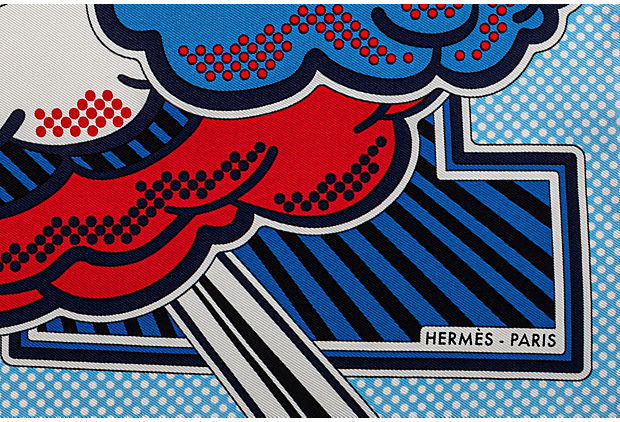 Hermes Pegase Pop Silk Scarf