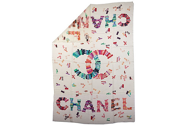 Chanel BN Cashmere Silk Multicolor Shawl