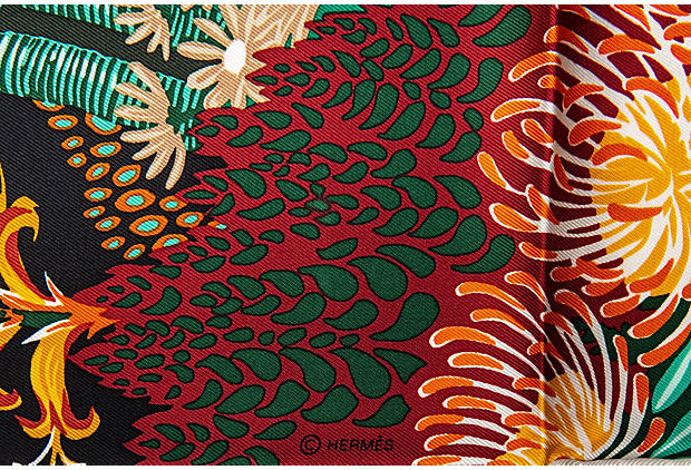 Hermes BNIB Tropical Zebra Silk Scarf