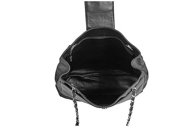 Chanel 90s Black Large Shoulder Bag