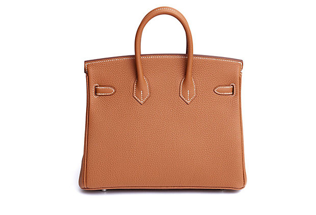 Hermes BNIB Birkin 25 Togo Gold/Palladio