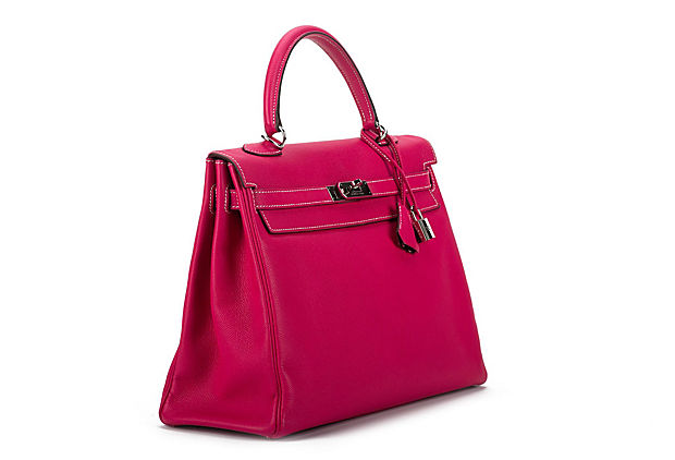 Hermes Kelly 35 Candy Rose Tyrien - Vintage Lux