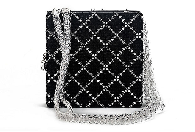Chanel Transparent Tweed Flap Bag
